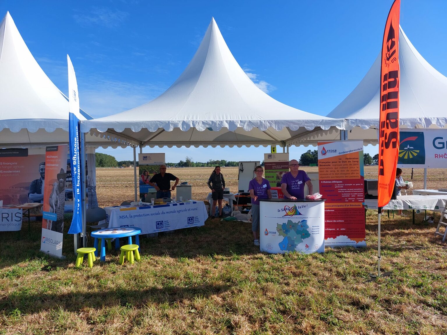 notre stand à la fete de l&rsquo;agriculture